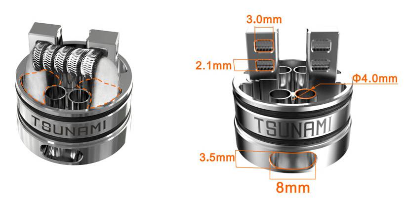 GEEKVAPE Tsunami 24 RDA Glass Window GEEKVAPE Tsunami 24 RDA Glass Window